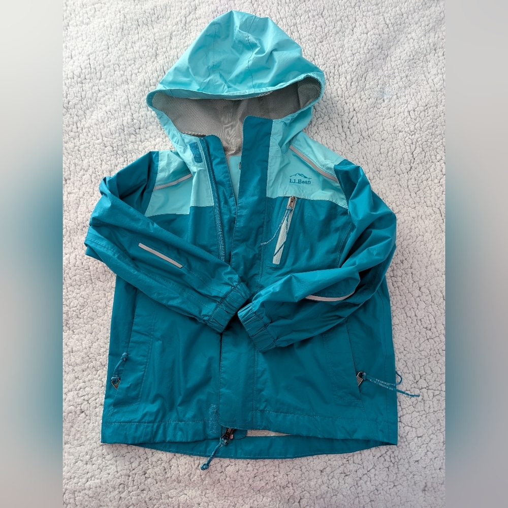 L.L. Bean Kids Blue rain jacket